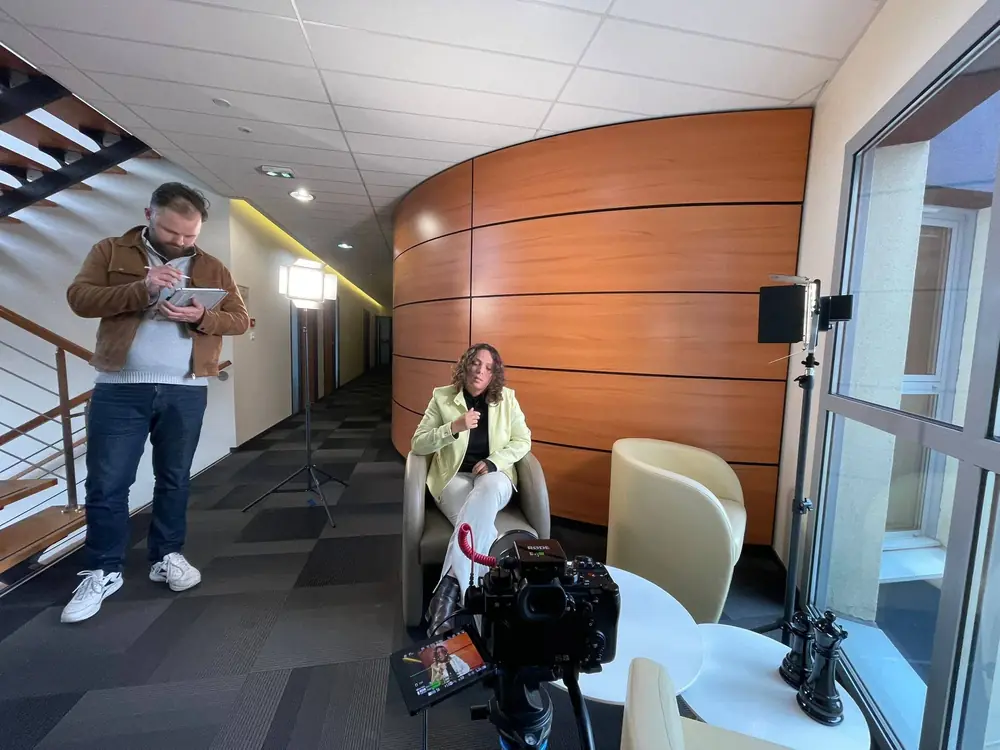 Cadre caméra en production