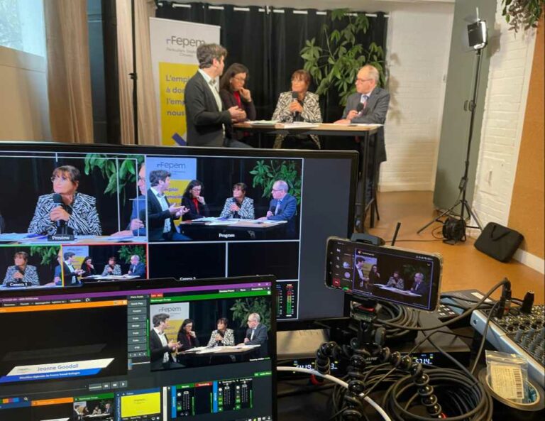 Plateau TV pour podcast vidéo