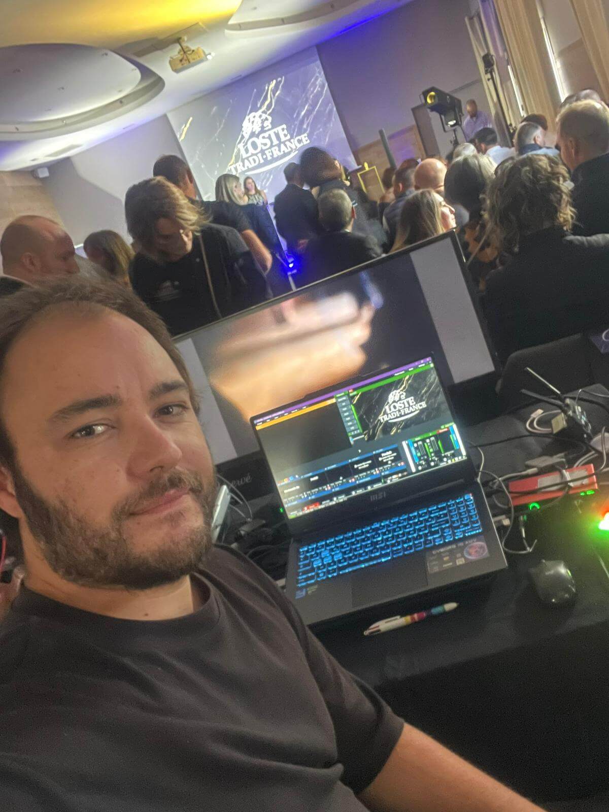 Prestation cérémonie de remise des prix filmée en direct