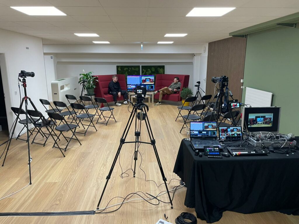 plateau TV pour une captation vidéo multicamera